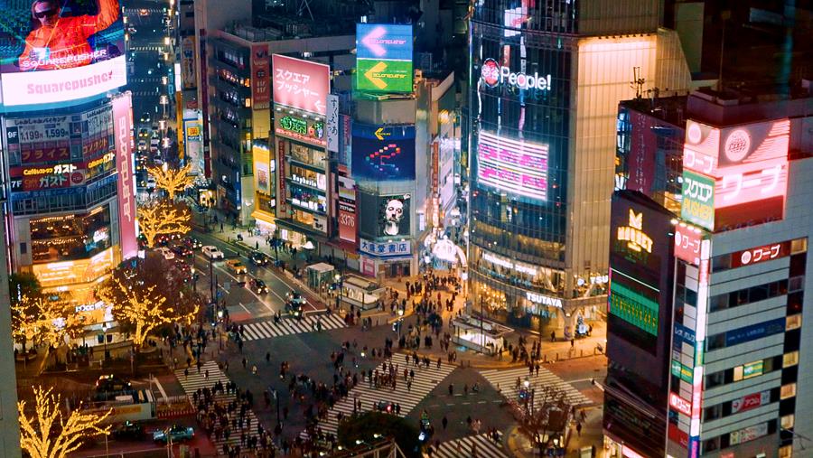 Squarepusher Premiers Single at the Shibuya Crossing